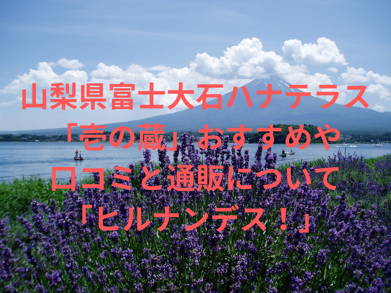 山梨県富士大石ハナテラス 「壱の蔵」おすすめや 口コミと通販について 「ヒリナンデス！」 (2)